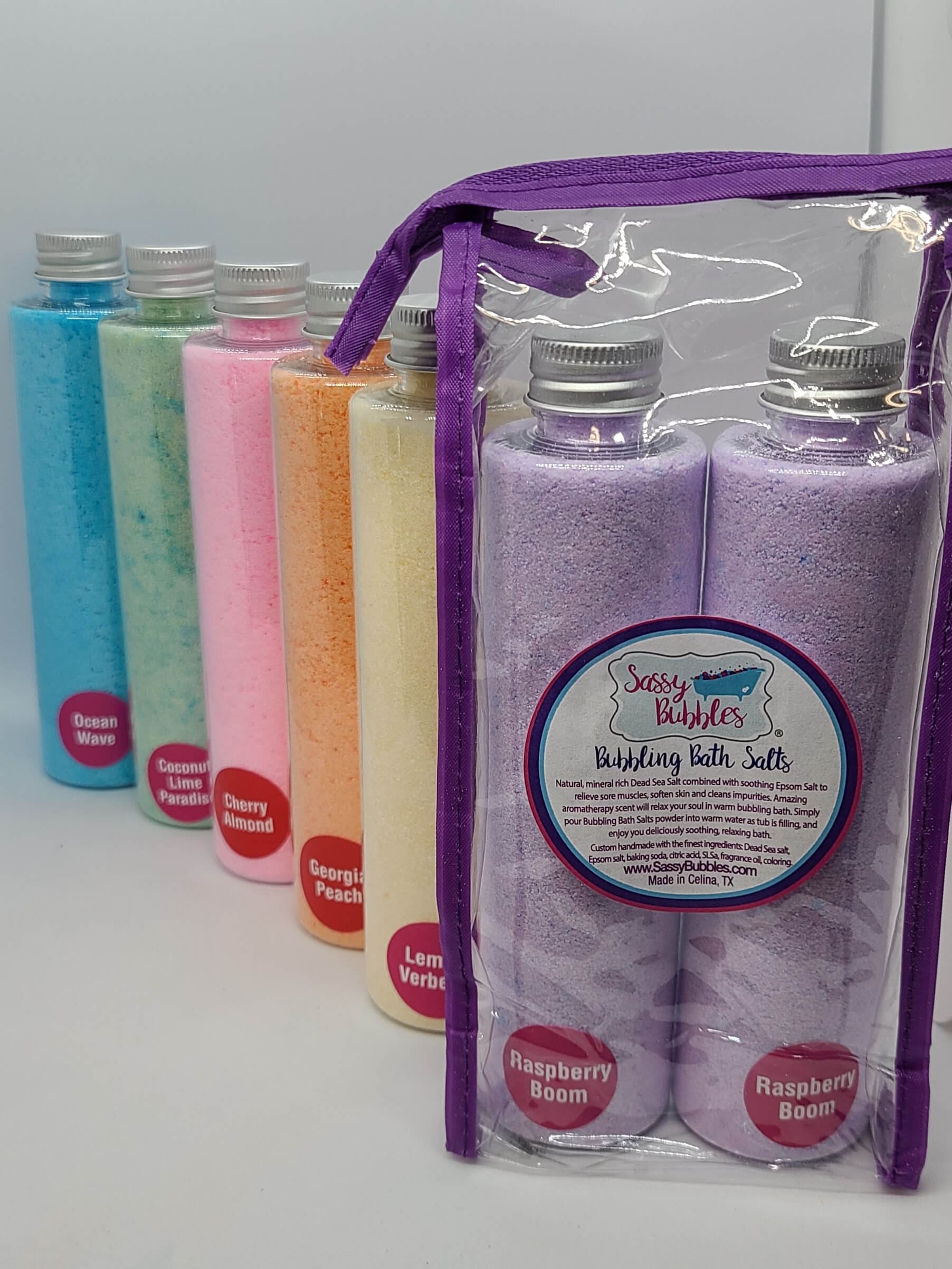 Bubbling Bath Salts - Sassy Bubbles